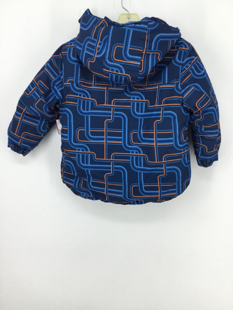 Joe Fresh Child Size 3 Blue Print Outerwear - boys