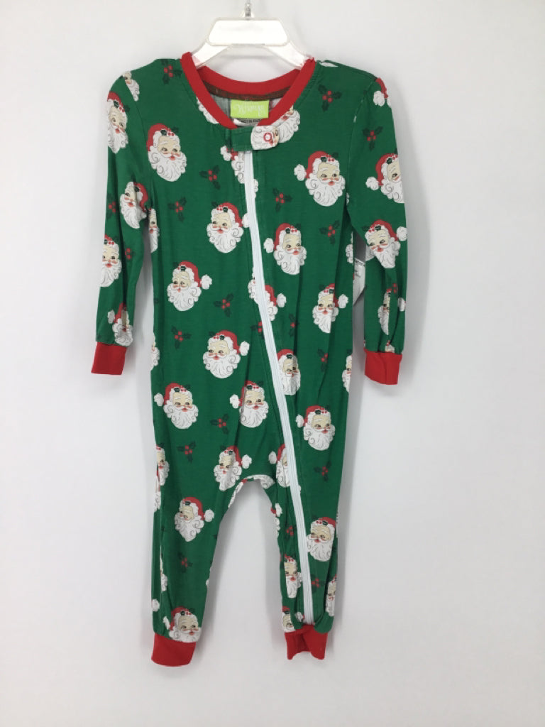 Classic Whimsey Child Size 24 Months Green Christmas Pajamas