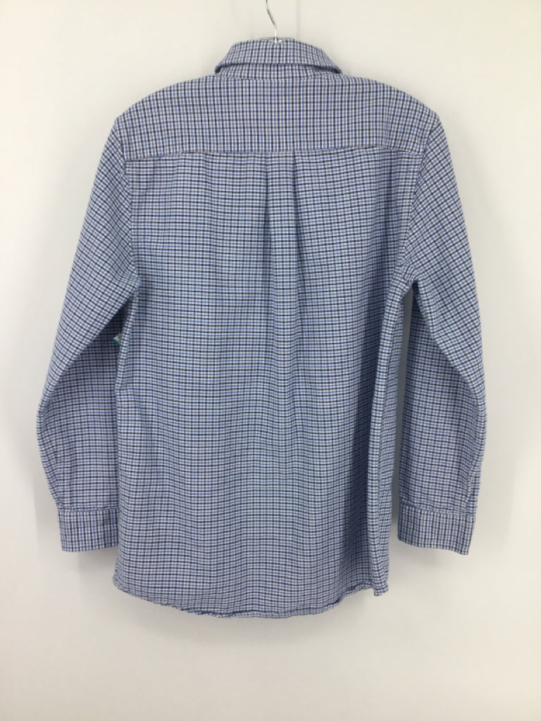 vineyard vines Child Size 12 Blue Checkered Shirt - boys