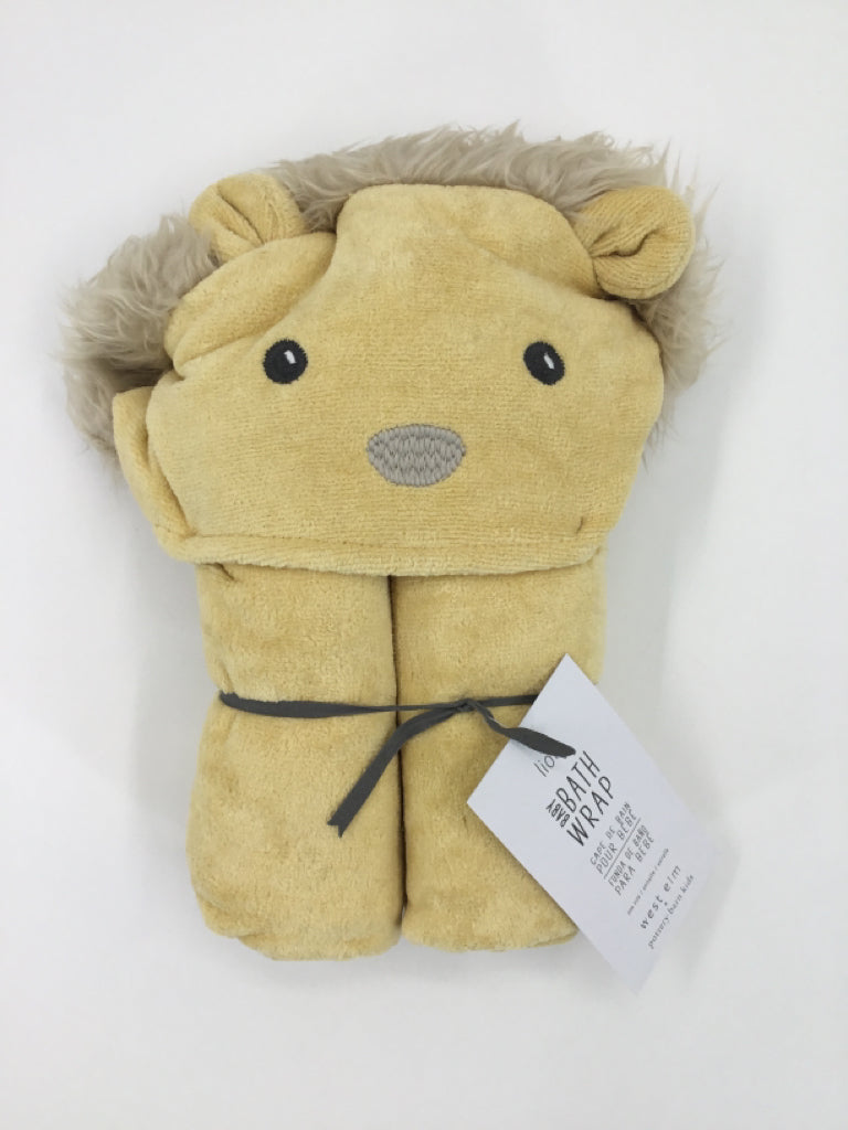 Pottery Barn Lion Baby Bath Wrap - New w/ tags
