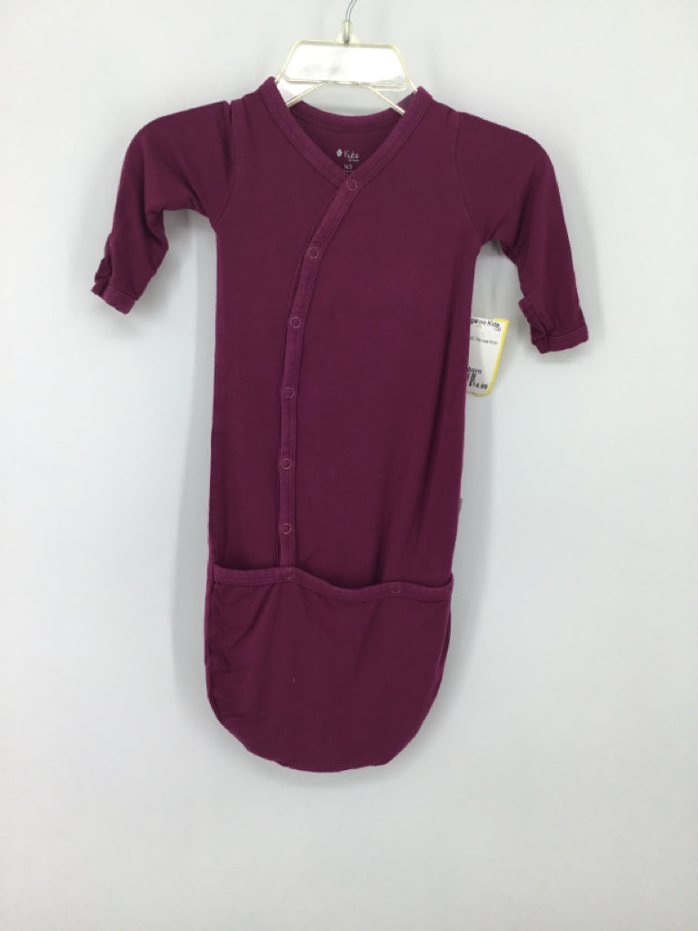 Kyte Child Size Newborn Purple Sleepers