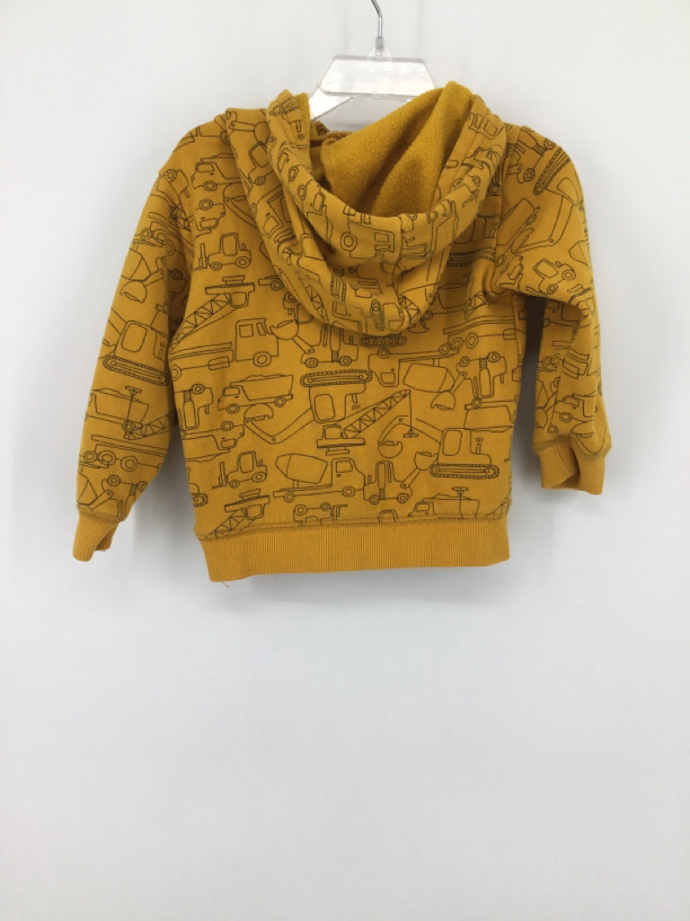 Carter's Child Size 2 Slim Yellow Print Sweatshirt - boys