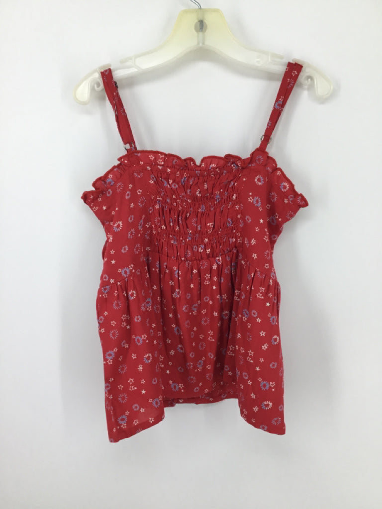 True Craft Child Size 8 Red Stars & Stripes Tank Top