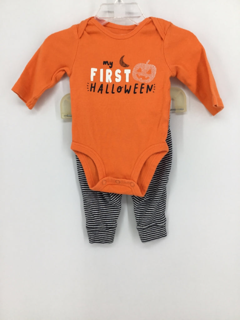 Carter's Child Size 3 Months Orange Halloween Outfit