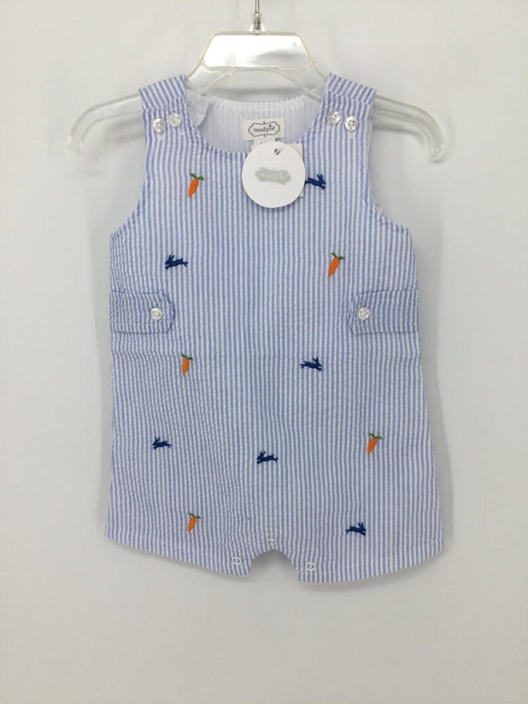 Mudpie Child Size 6-9 Months Blue Easter Outfit