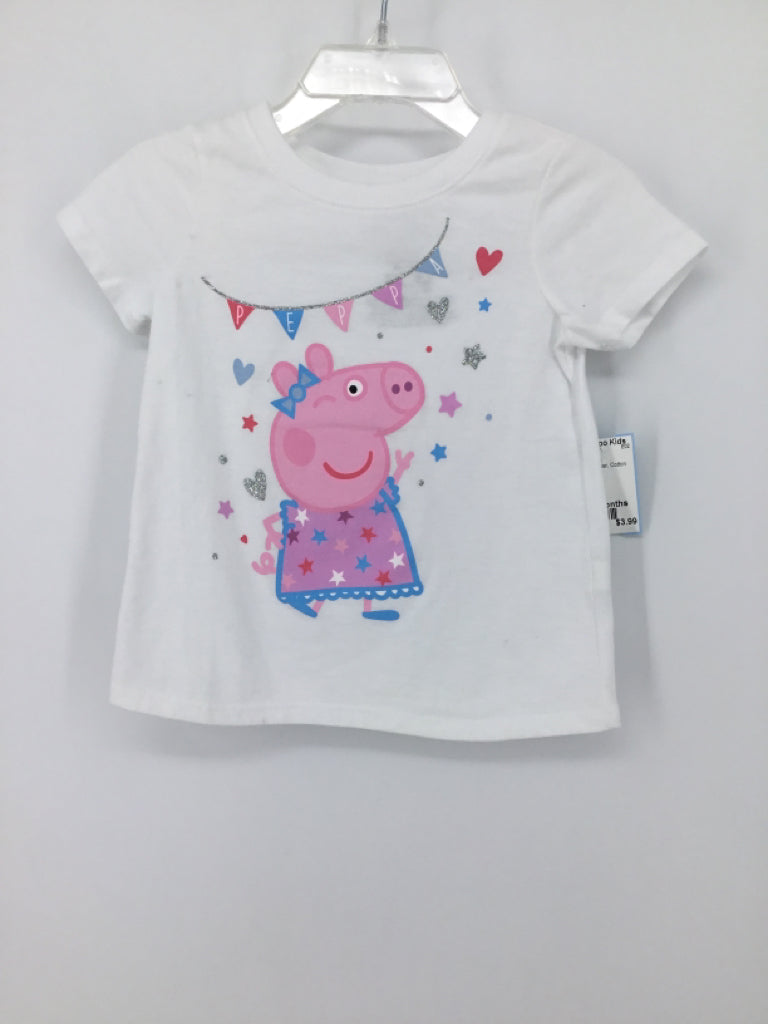 jumping beans Child Size 18 Months White T-shirt - girls