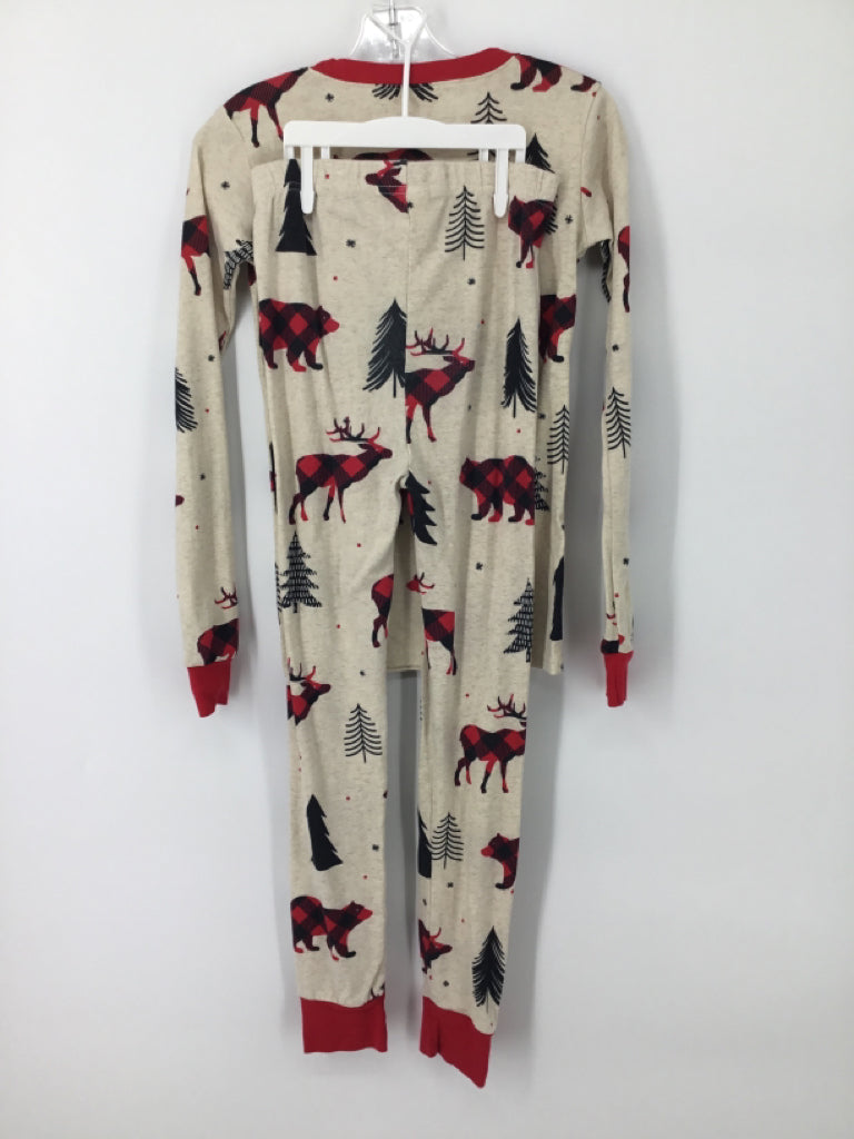 Childrens Place Child Size 10 Tan Print Pajamas - boys