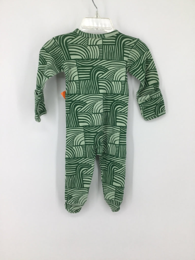 Kate Quinn Organics Child Size 6-9 Months Green Sleepers