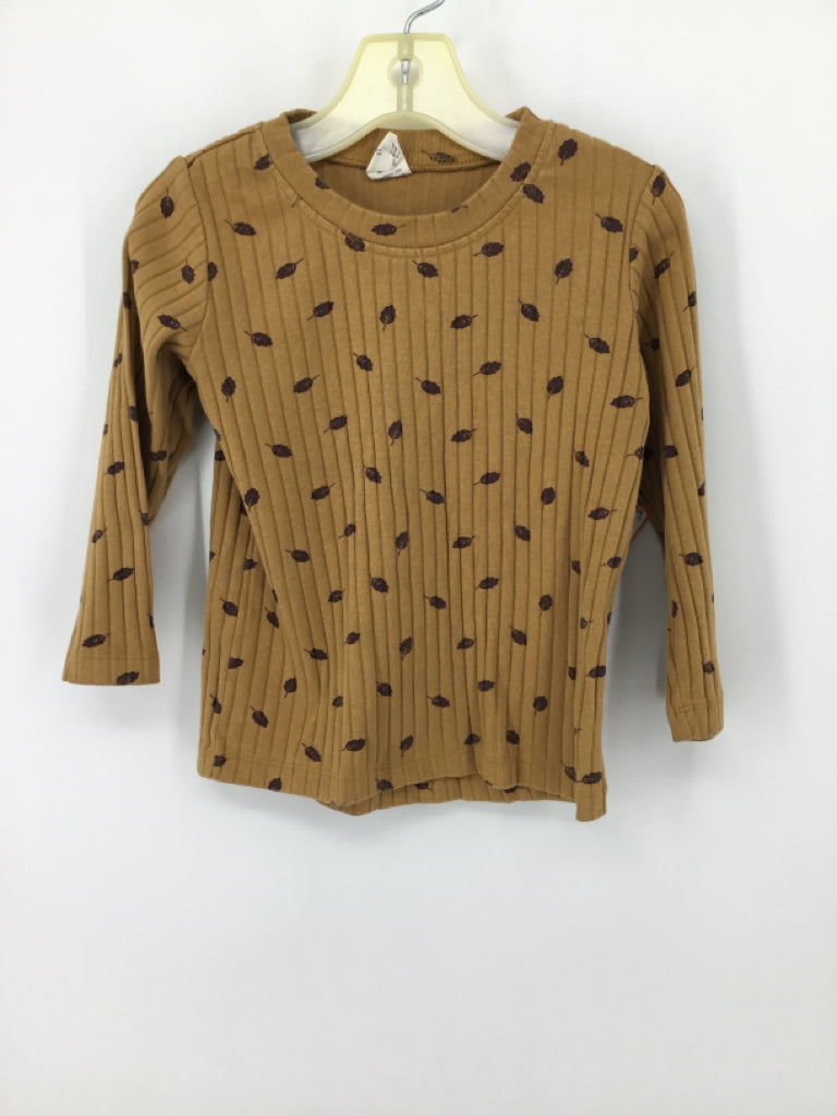 Kate Quinn Organics Child Size 3 Tan Shirt - girls