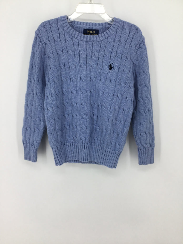 Ralph Lauren Child Size 5 Blue Solid Sweater - boys