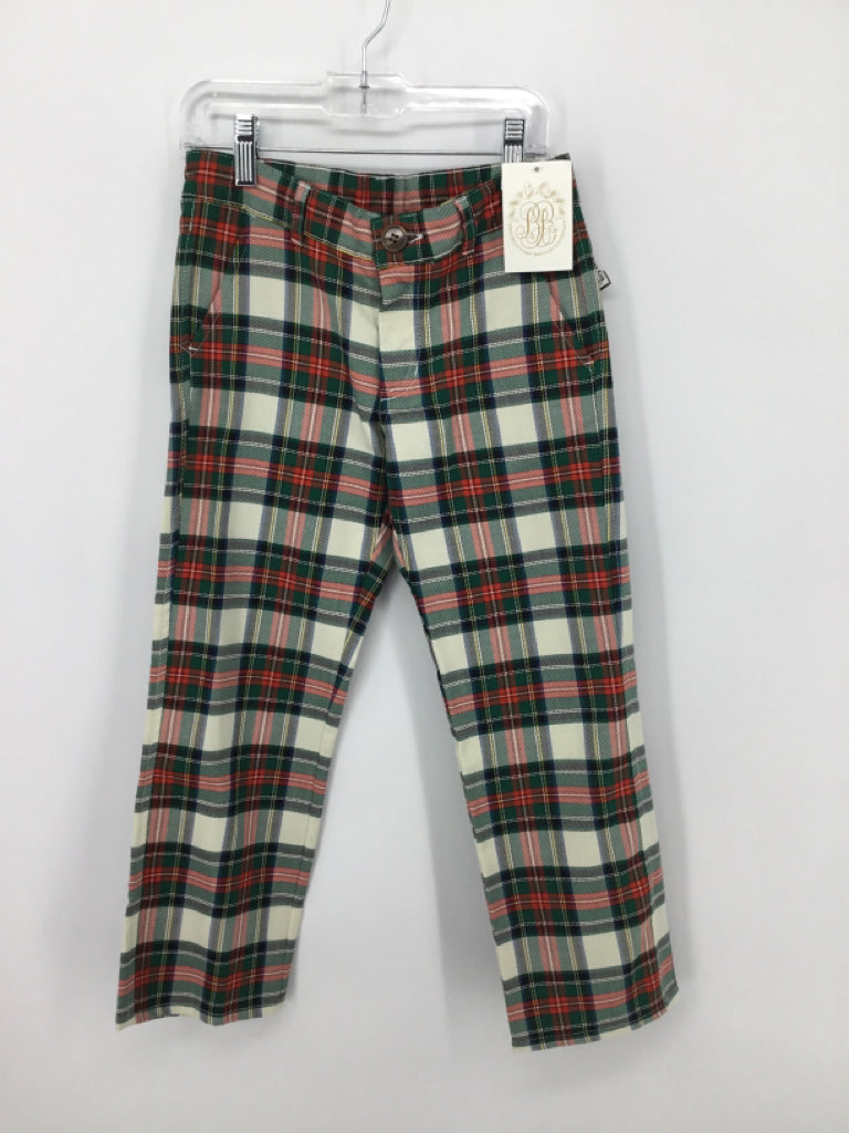 The Beaufort Bonnet Co Child Size 7 Green Plaid Pants - boys