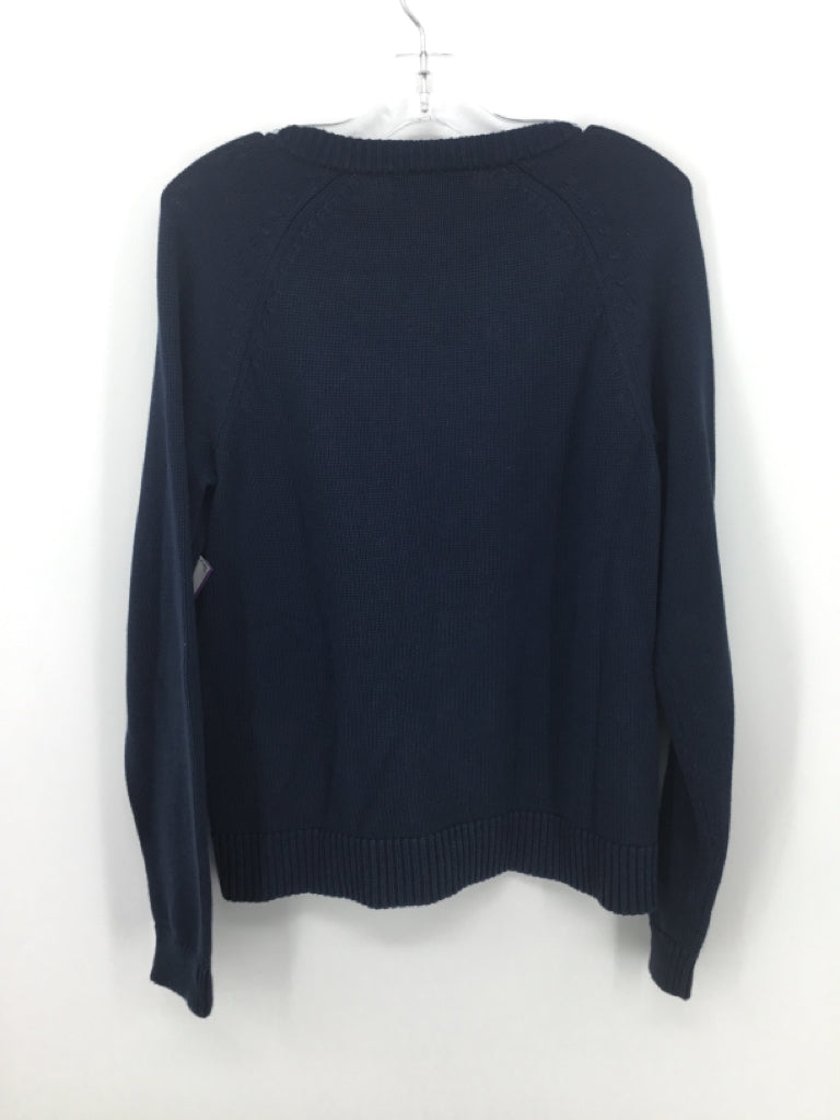 Lands' End Child Size 10 Navy Sweater - girls