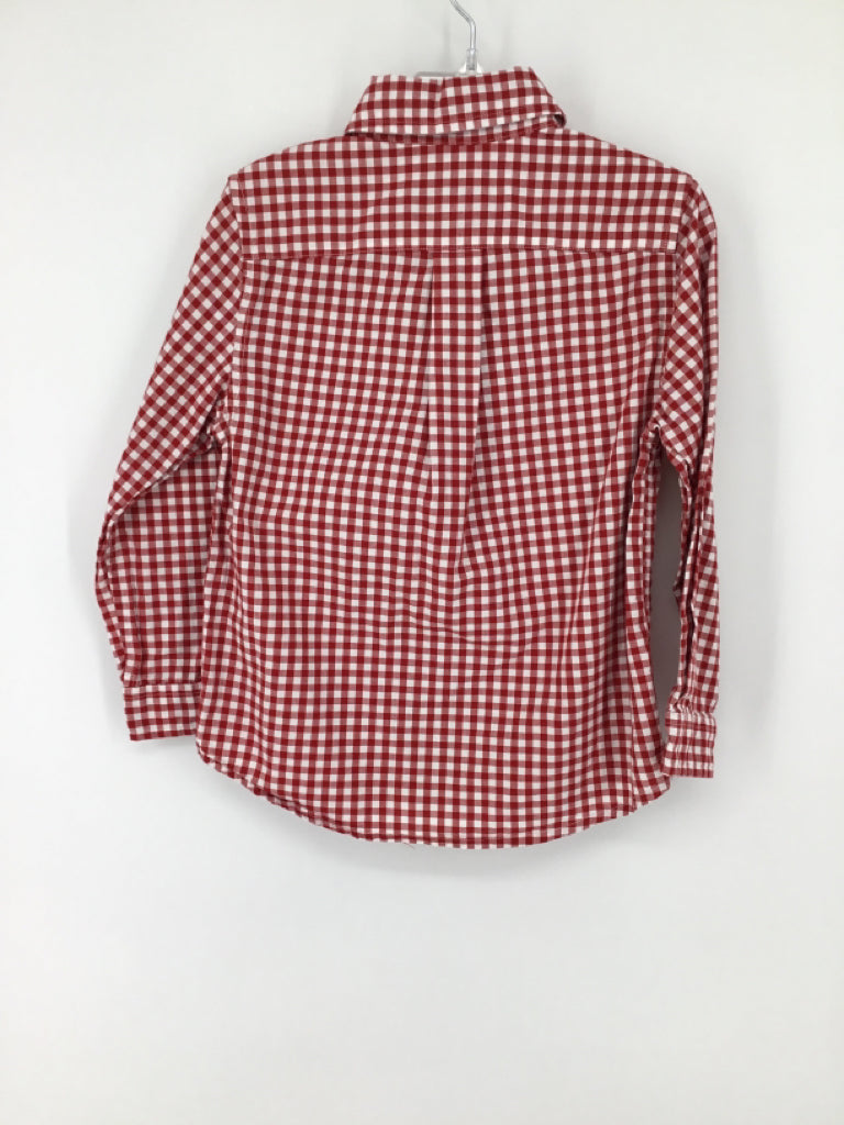 Ralph Lauren Child Size 4 Red Gingham Shirt - boys