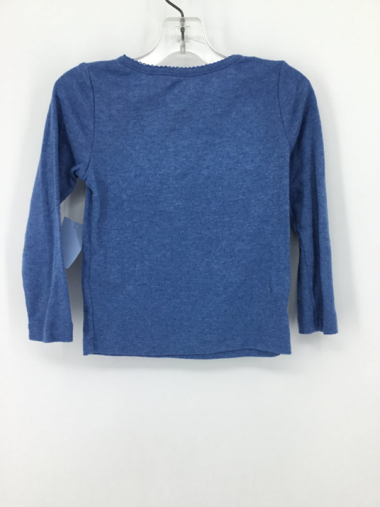 Mini Boden Child Size 2 Blue Shirt - girls