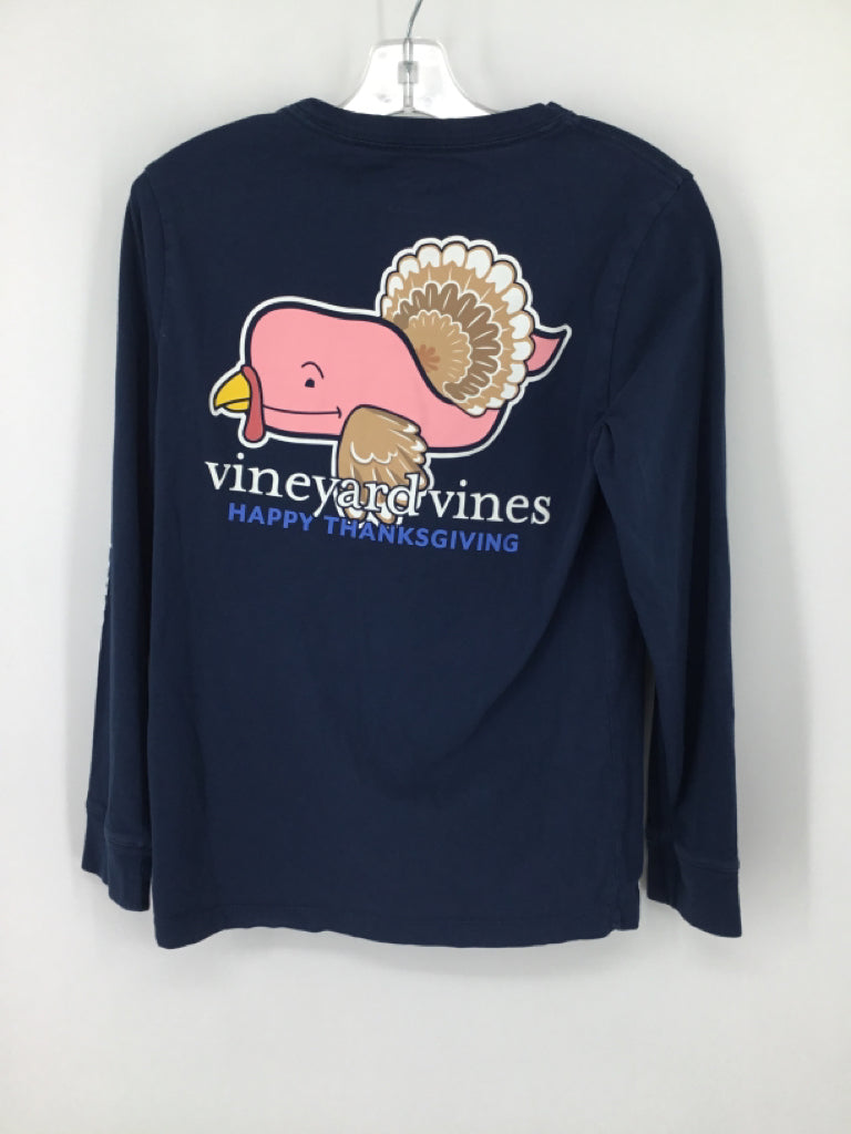 vineyard vines Child Size 8 Navy Thanksgiving T-Shirt