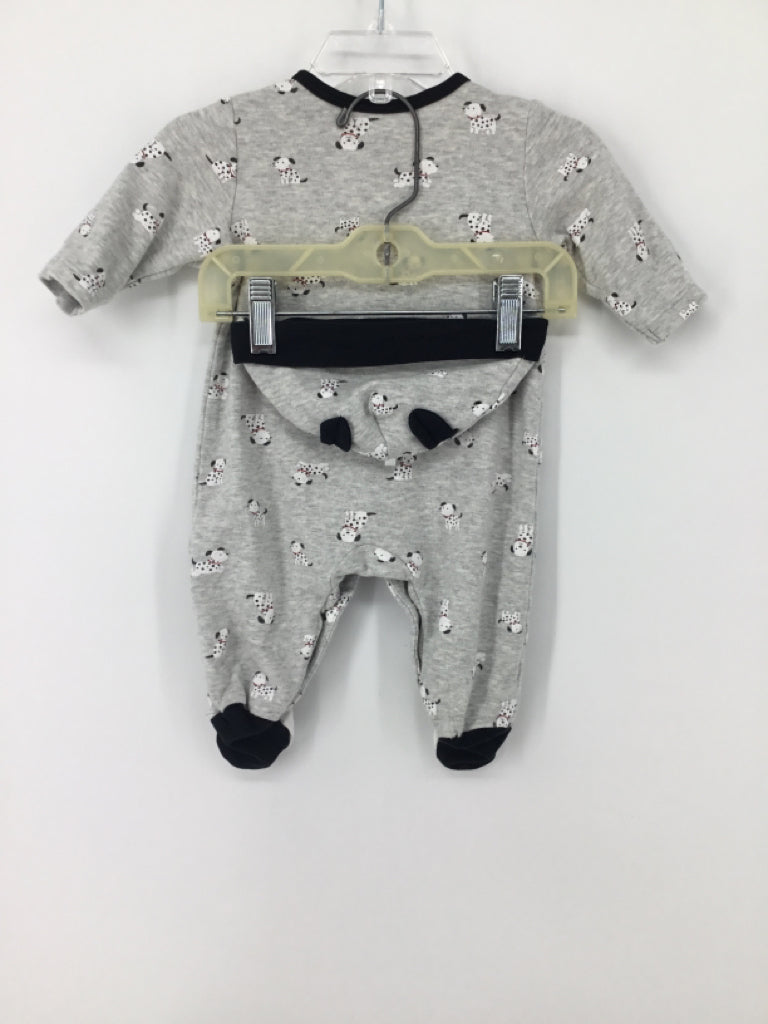 Little Me Child Size 3 Months Gray Sleepers