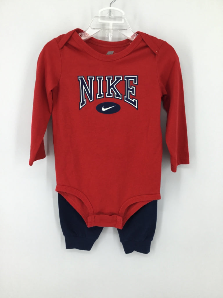 Nike Child Size 24 Months Red screen printed Outfit - boys