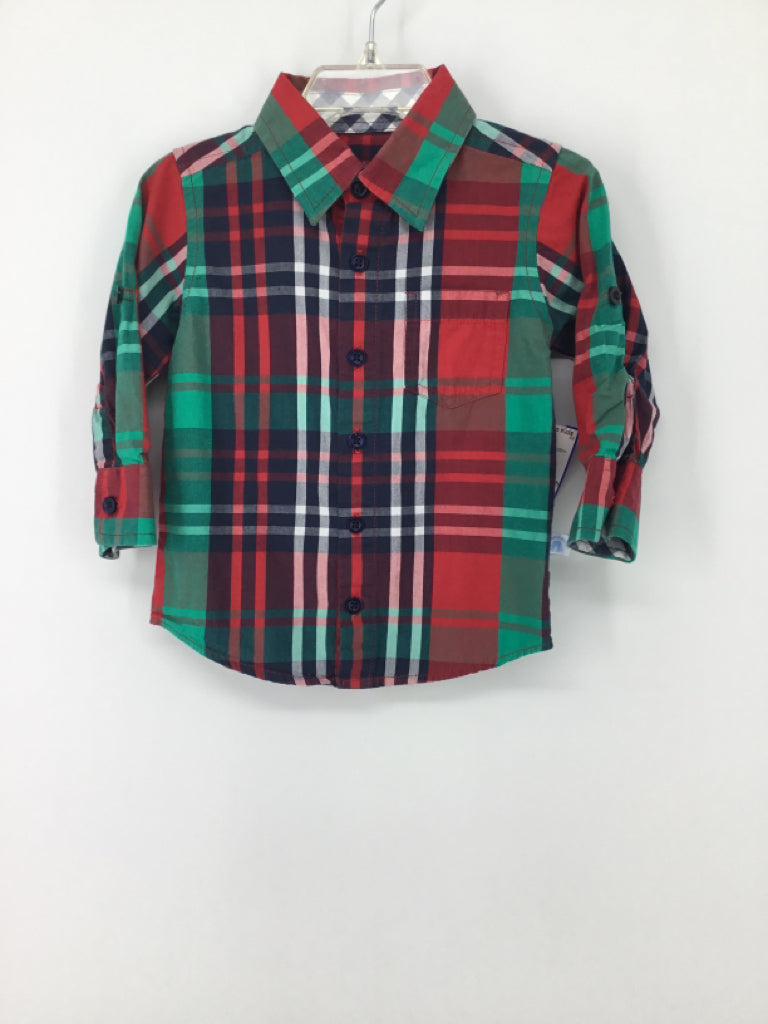 Rugged Butts Child Size 18-24 Months Multi-Color Plaid Shirt - boys