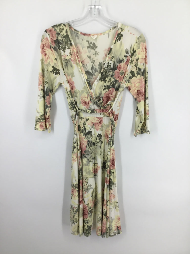 Pink Blush Size M Poly Blend Dress - Maternity