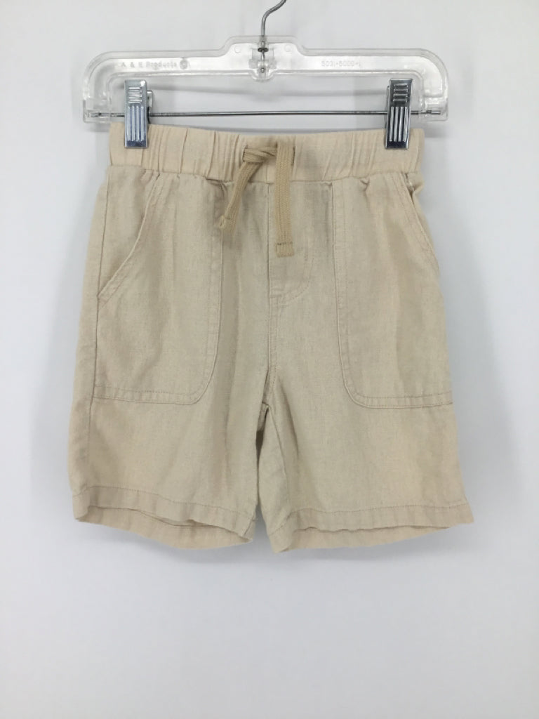 Andy & Evan Child Size 5 Tan Solid Shorts - boys