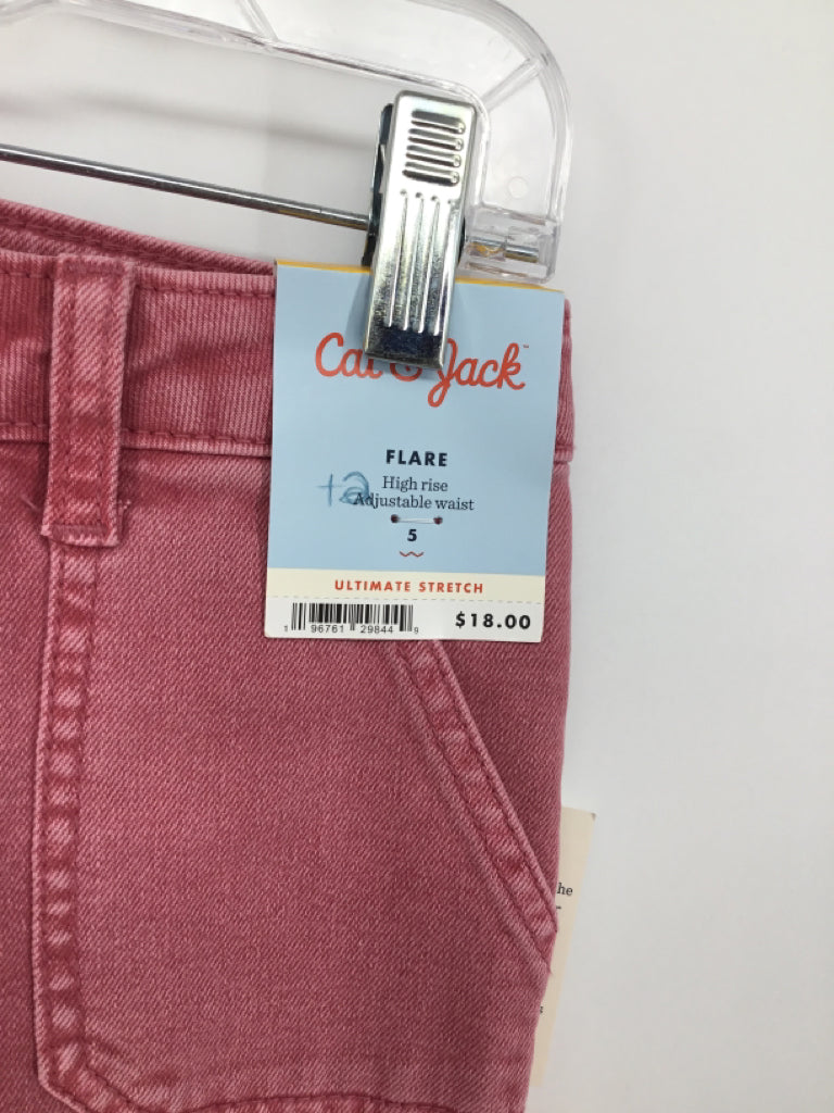 Cat & Jack Child Size 5 Pink Jeans - girls