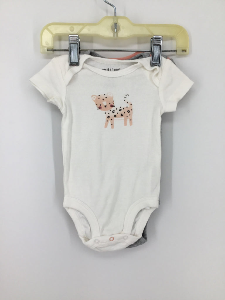 petit lem Child Size Newborn Pink Onesie