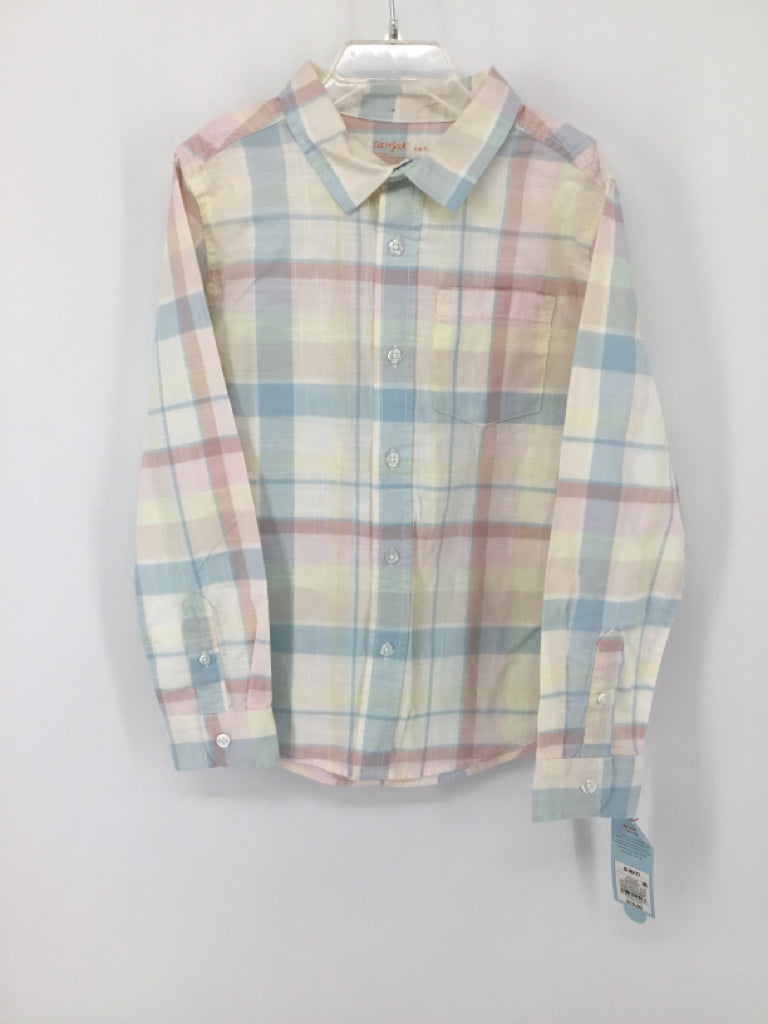 Cat & Jack Child Size 6 Multi-Color Plaid Shirt - boys