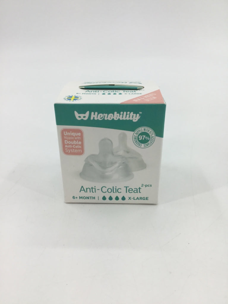 Herobility Child Size 6 Months Nipples - 2 pcs