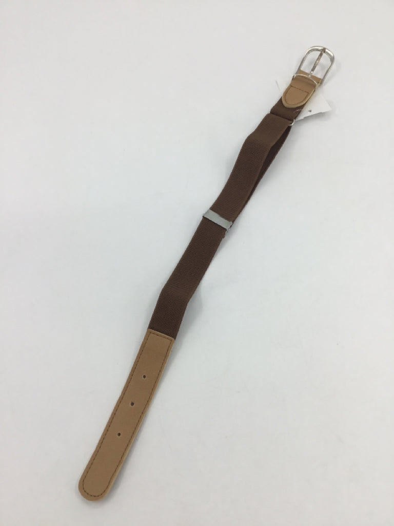 brandless Child Size Toddler Brown Solid Belt/Suspenders