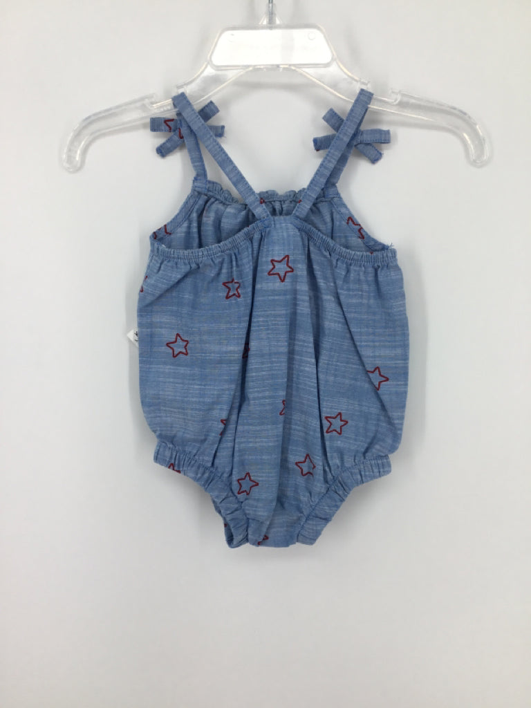 Cat & Jack Child Size Newborn Blue Stars & Stripes Outfit