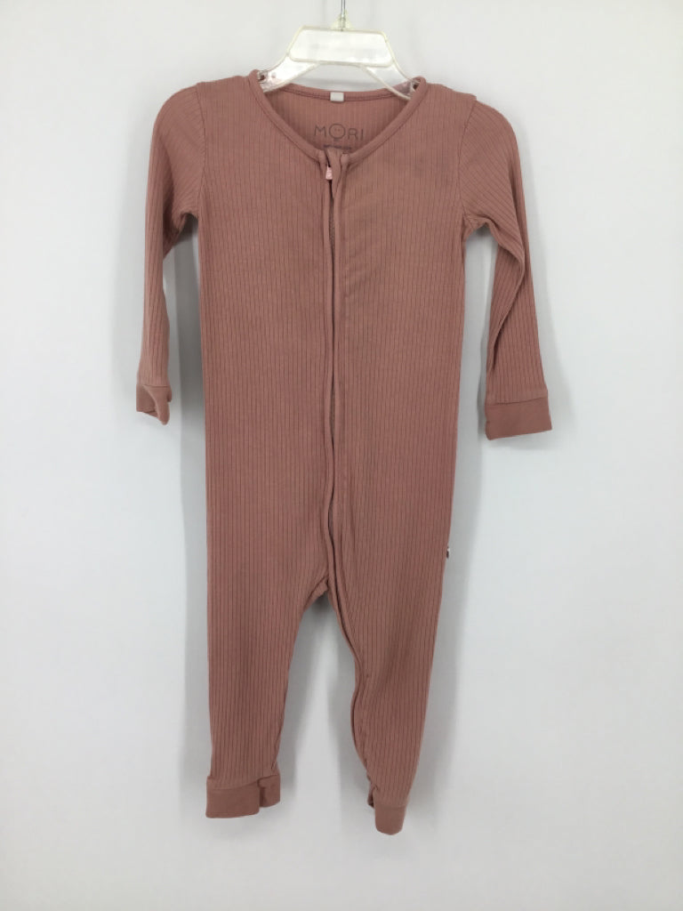 Mori Child Size 12-18 Months Pink Pajamas - girls