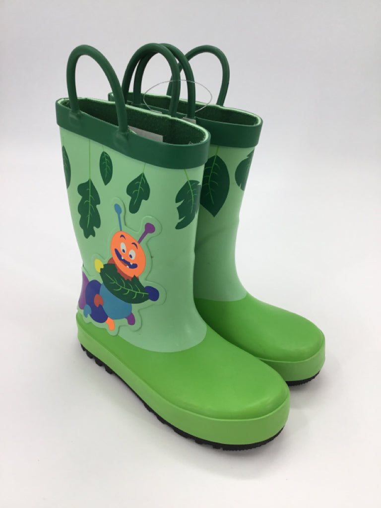 Cat & Jack Child Size 11 Green Rain/Snow Boots