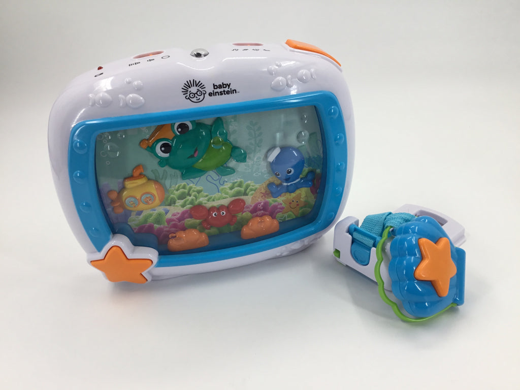 Baby Einstein Sea Dreams Soother Musical Crib Toy and Sound Machine w/ Remote