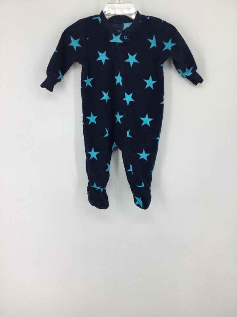 primary Child Size 0-3 Months Navy Sleepers