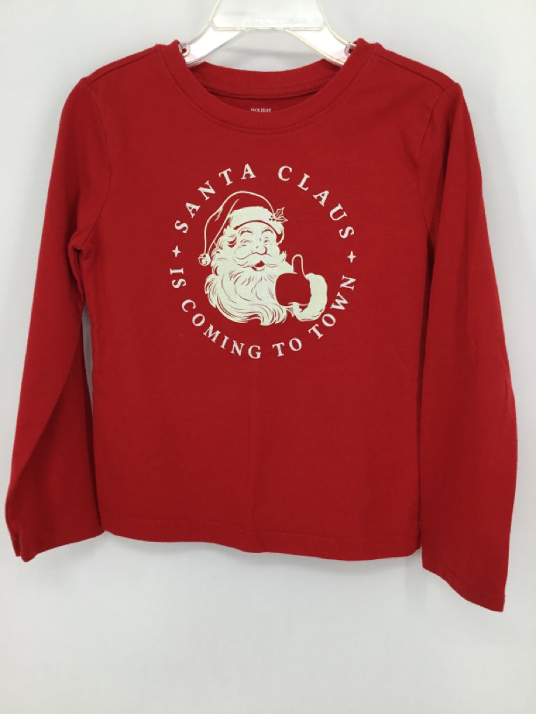 Holiday Time Child Size 4 Red Christmas T-Shirt