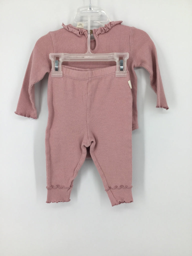 Burt's Bees Baby Child Size 3-6 Months Pink Outfit - girls