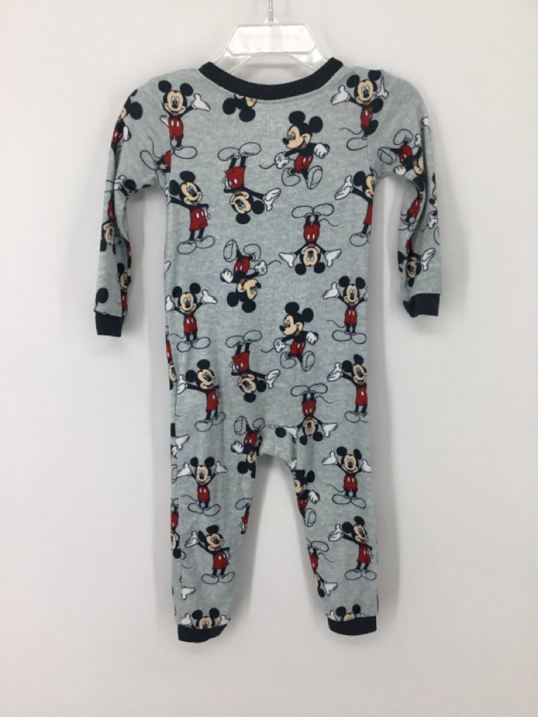 Disney Child Size 18 Months Gray Character Pajamas - boys