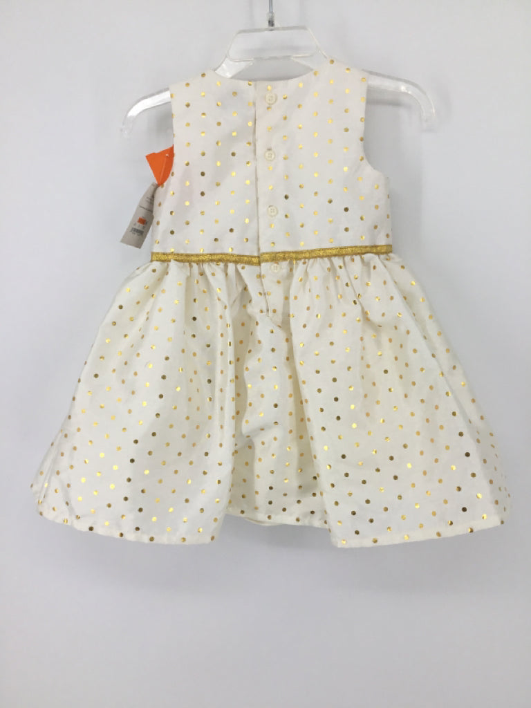 Just One You Made by Carters Child Size 12 Months Cream Dress - girls