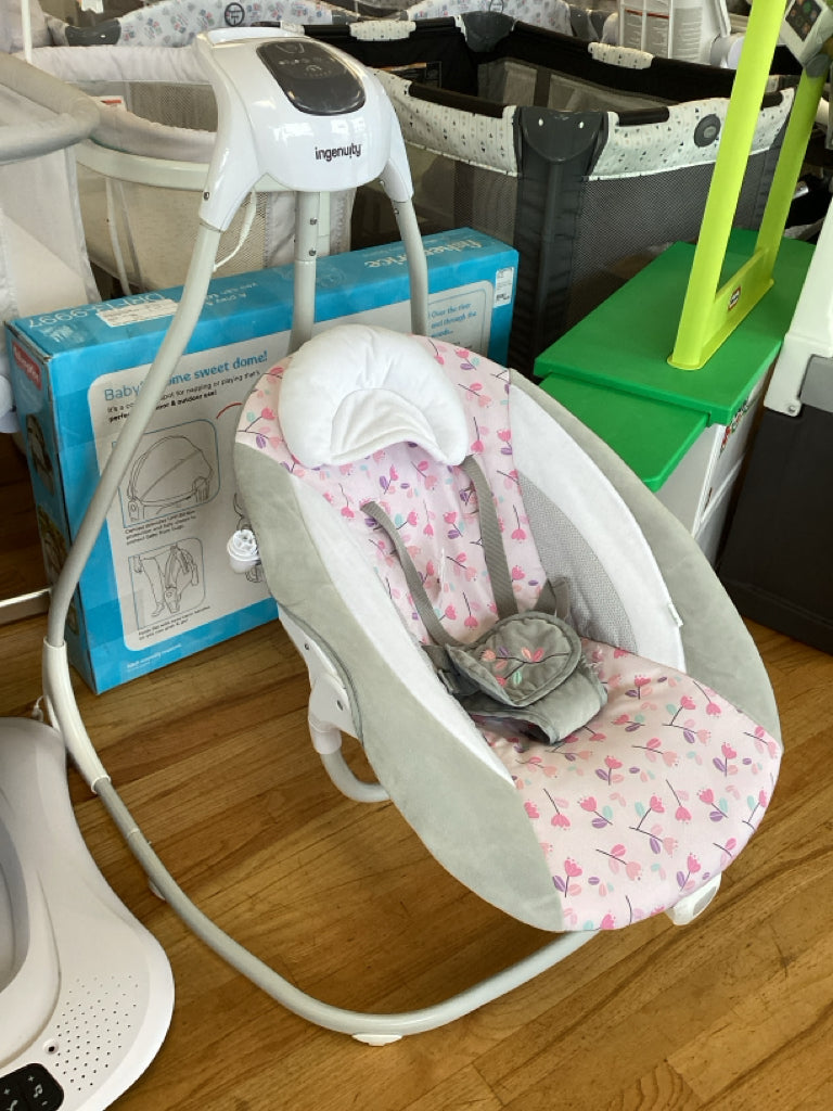 Ingenuity SimpleComfort Multi-Direction Compact Baby Swing with Vibrations
