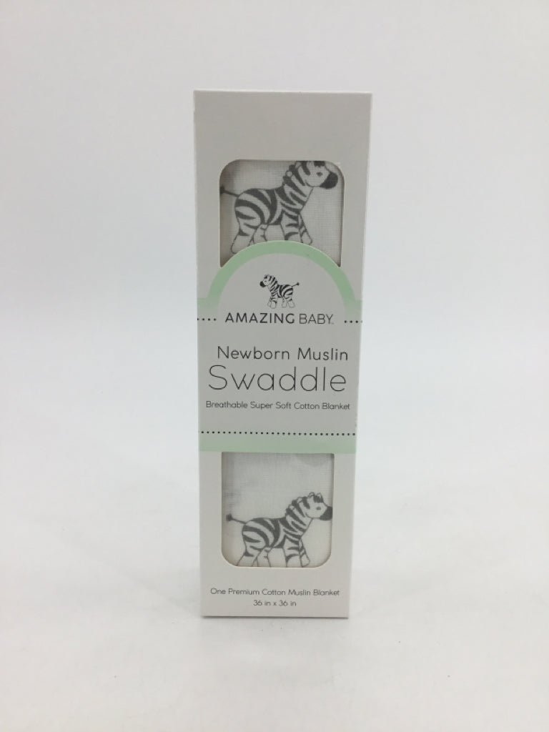 Amazing Baby White Swaddle Blanket