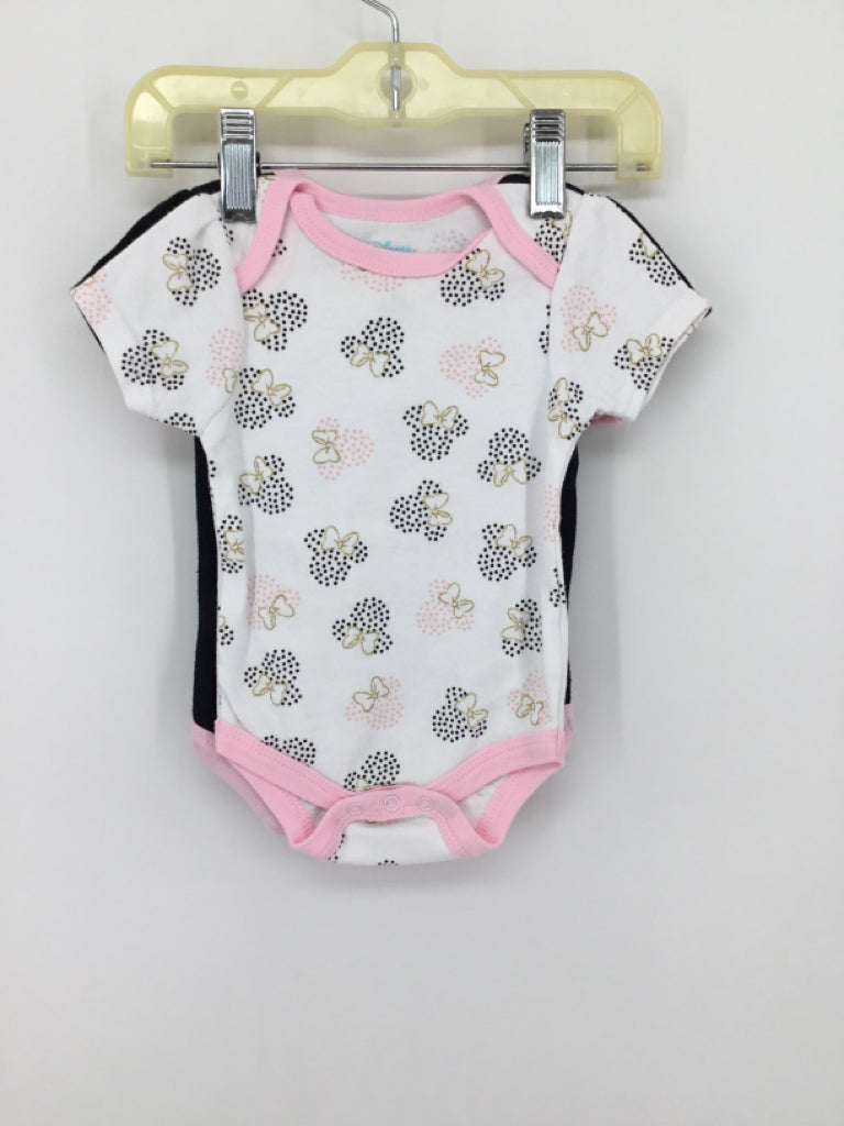 Disney Child Size 0-3 Months Pink Onesie