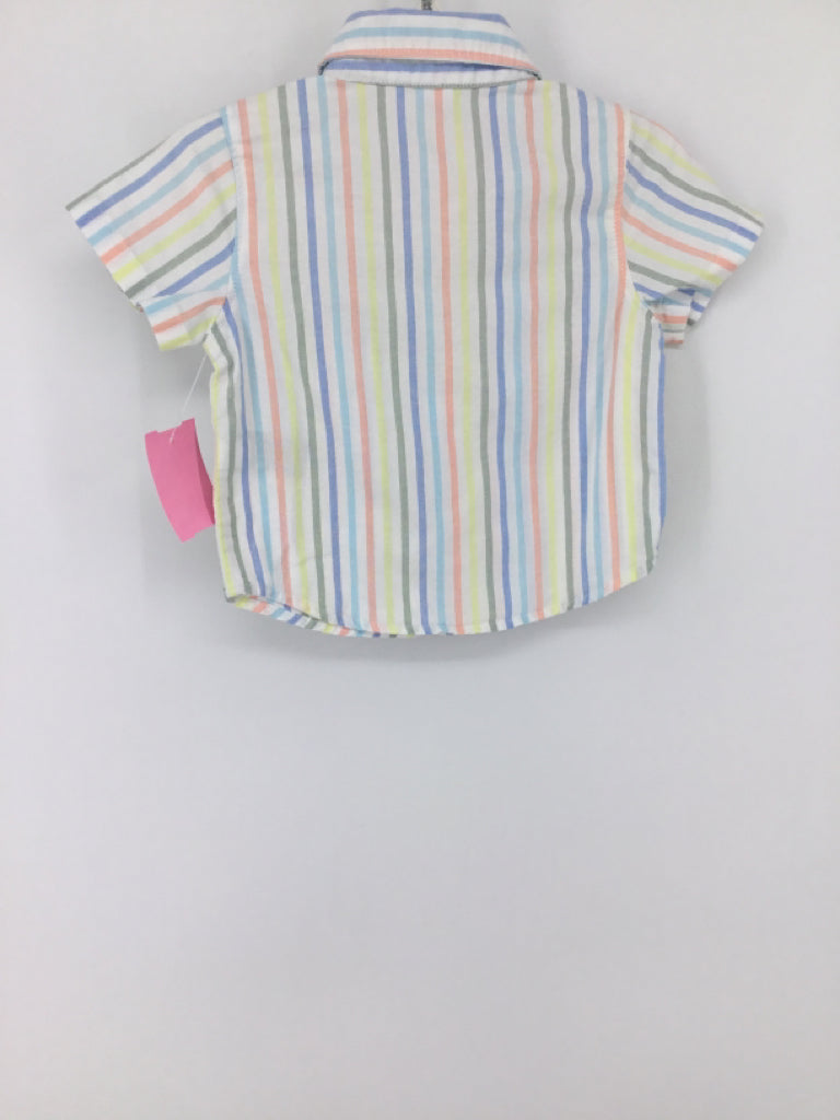 Old Navy Child Size 3-6 Months Multi-Color Stripe Shirt - boys