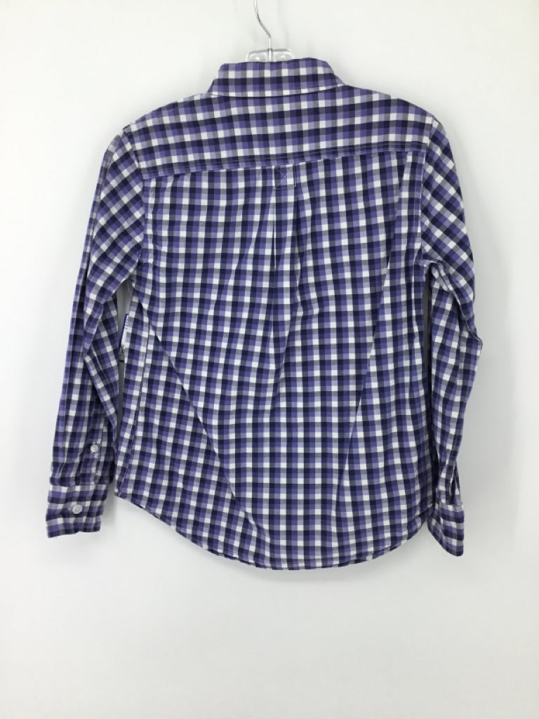 Johnnie-O Child Size 8 Blue Checkered Shirt - boys