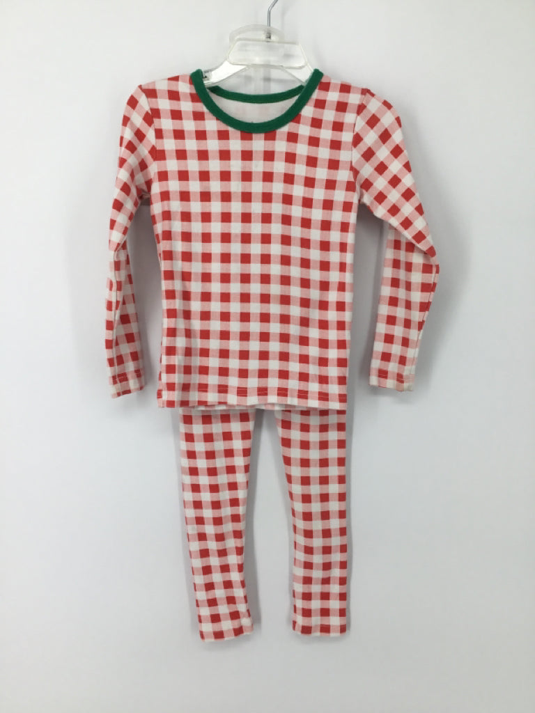 Minik Child Size 4 Red Gingham Pajamas - boys