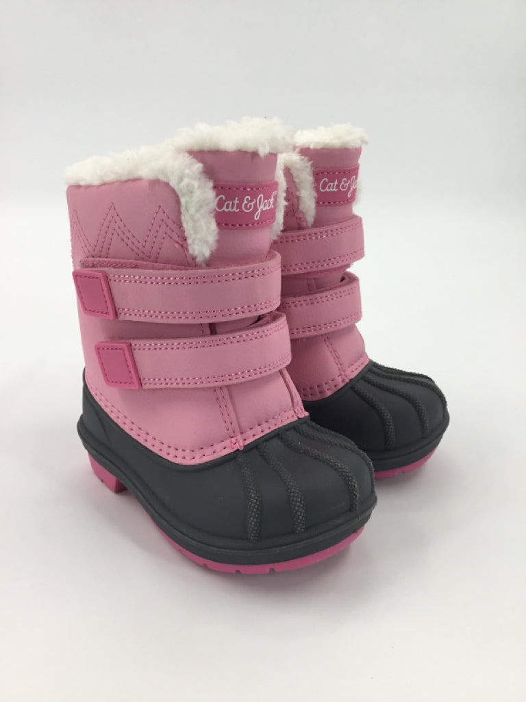 Cat & Jack Child Size 6 Toddler Pink Rain/Snow Boots