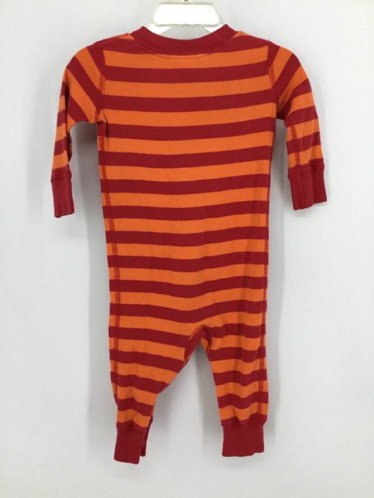 Hanna Andersson Child Size 6-12 Months Red Stripe Pajamas - boys