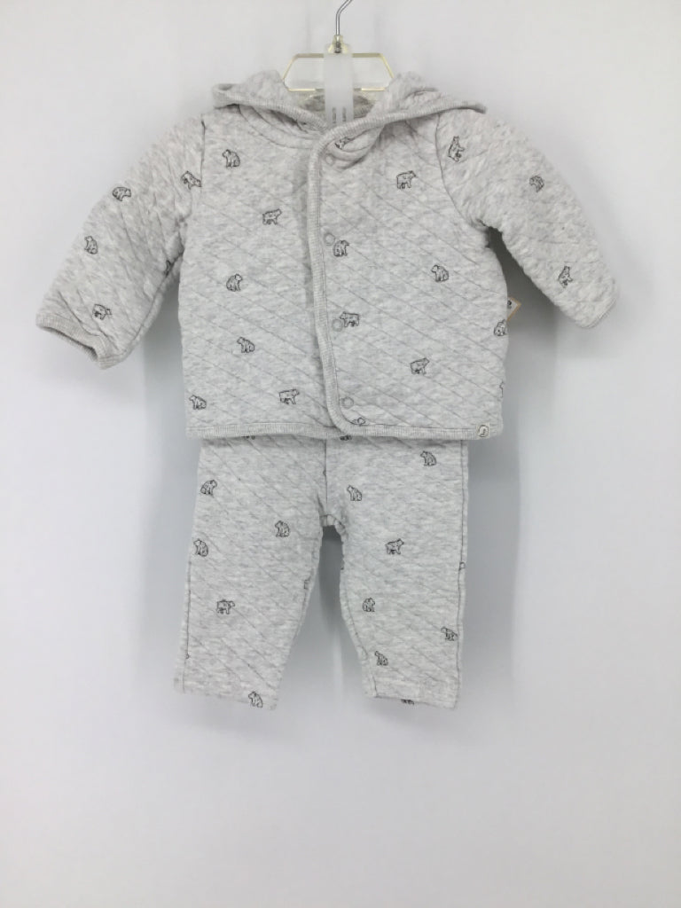 Little Planet Child Size 6 Months Gray Outfit - girls