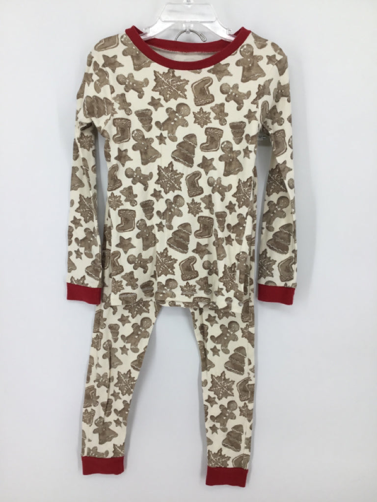 Burt's Bees Baby Child Size 5 Tan Christmas Pajamas