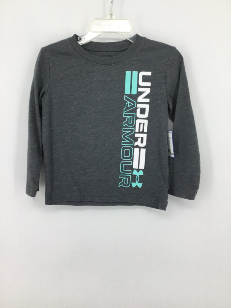 Under Armour Child Size 2 Gray screen printed T-shirt - boys