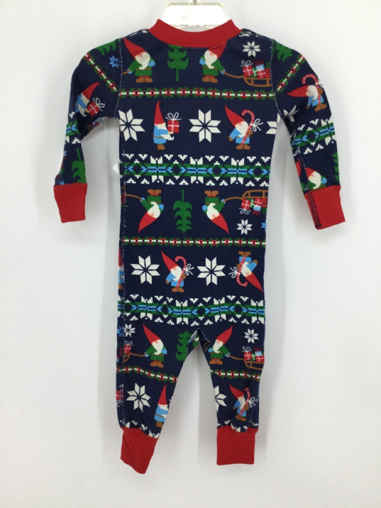 Hanna Andersson Child Size 12-18 Months Navy Christmas Pajamas